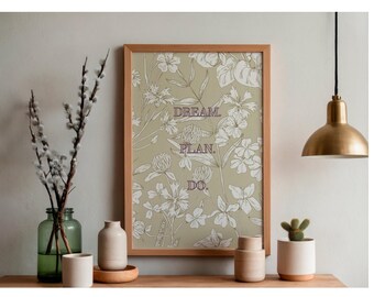 Floral Quote Prints | Inspirational Book Lover Art (Digital Download)