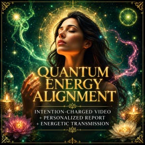 Quantum Alignment, Quantum Energy Clearing, Multi Dimensional Healing: Guided Meditation Video, Personalized Report + Energetic Transmission