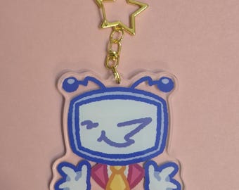 Chaveiro Tenna Deltarune de 7,6 x 7,6 cm