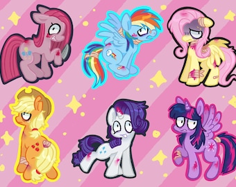 Conjunto de adesivos 2 x 2 de MLP Infection AU