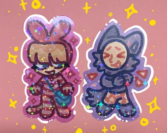 Adesivos de 2,5 x 1,5 polegadas do Popee, o Artista