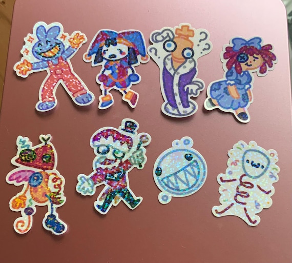 TADC The Amazing Digital Circus Inspired Sticker Set