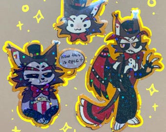 Conjunto de adesivos Husk Hazbin Hotel