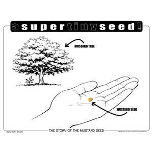 The Mustard Seed SNACKTIVITY! Printable Bible Coloring Page for Kids - Just Add SNACKS!!