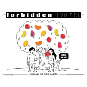 Adam and Eve SNACKTIVITY! Printable Bible Coloring Page for Kids - Just Add SNACKS!!