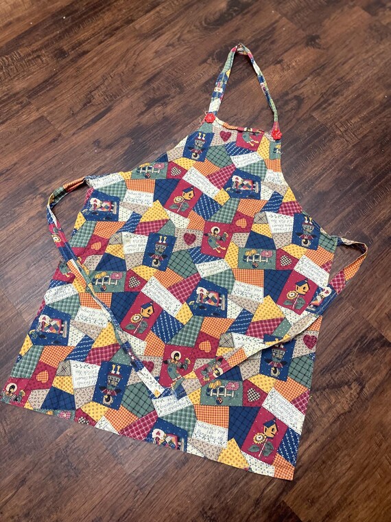 Vintage Patchwork Apron - image 2