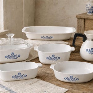 Vintage CorningWare Blue Cornflower | Choose Your Piece | Coffee Pot, Casseroles, Roaster, Pie Plate