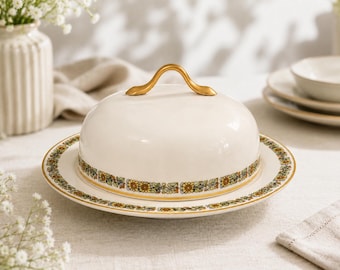Vintage Covered Butter Dish | H&C Belb Bavaria