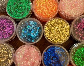 Gel de brillo para rostro y cuerpo: brillo cosmético duradero y sin ensuciar para competencias de porristas, baile, festivales y presentaciones.