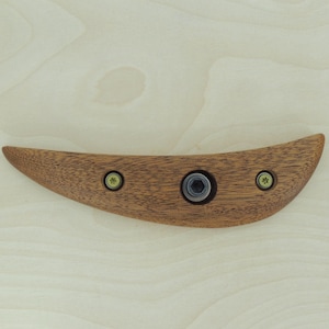 Woodpecker Rail Mini • Wooden Climbing Hold – Rail / Sidepull • Bolt + Screw / Screw-On • Made in the USA