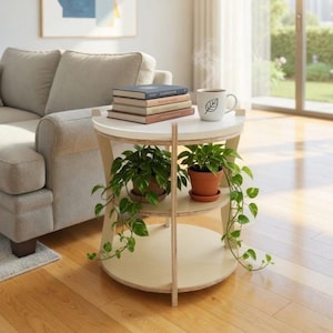 Table de bout minimaliste, table basse minimaliste personnalisable et table de chevet