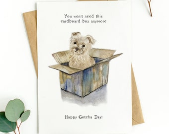 Greeting Card - Mutt - Happy Gotcha Day