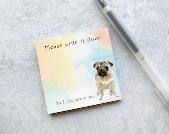 Sticky Notes - Pug