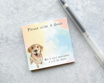 Sticky Notes - Golden Retriever