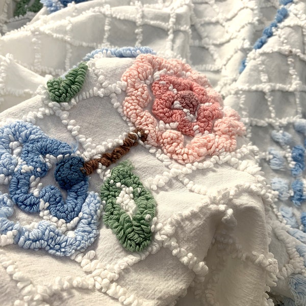 Repurposed Chenille Bedspread Etsy