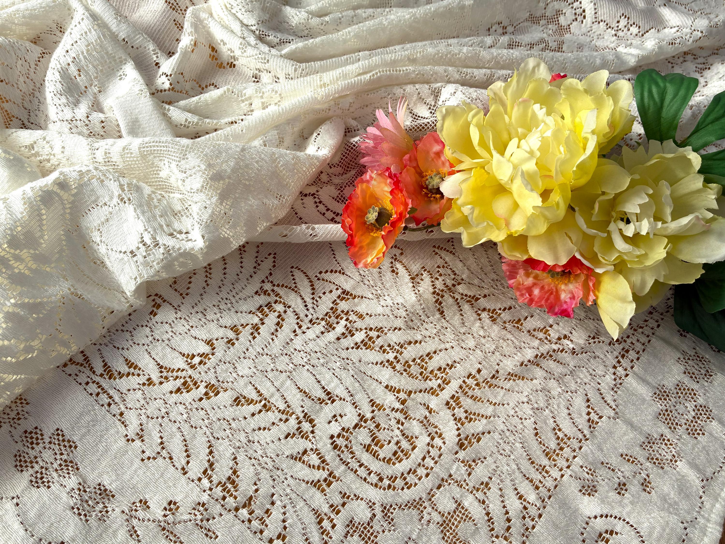 Quaker lace tablecloth - Etsy 日本