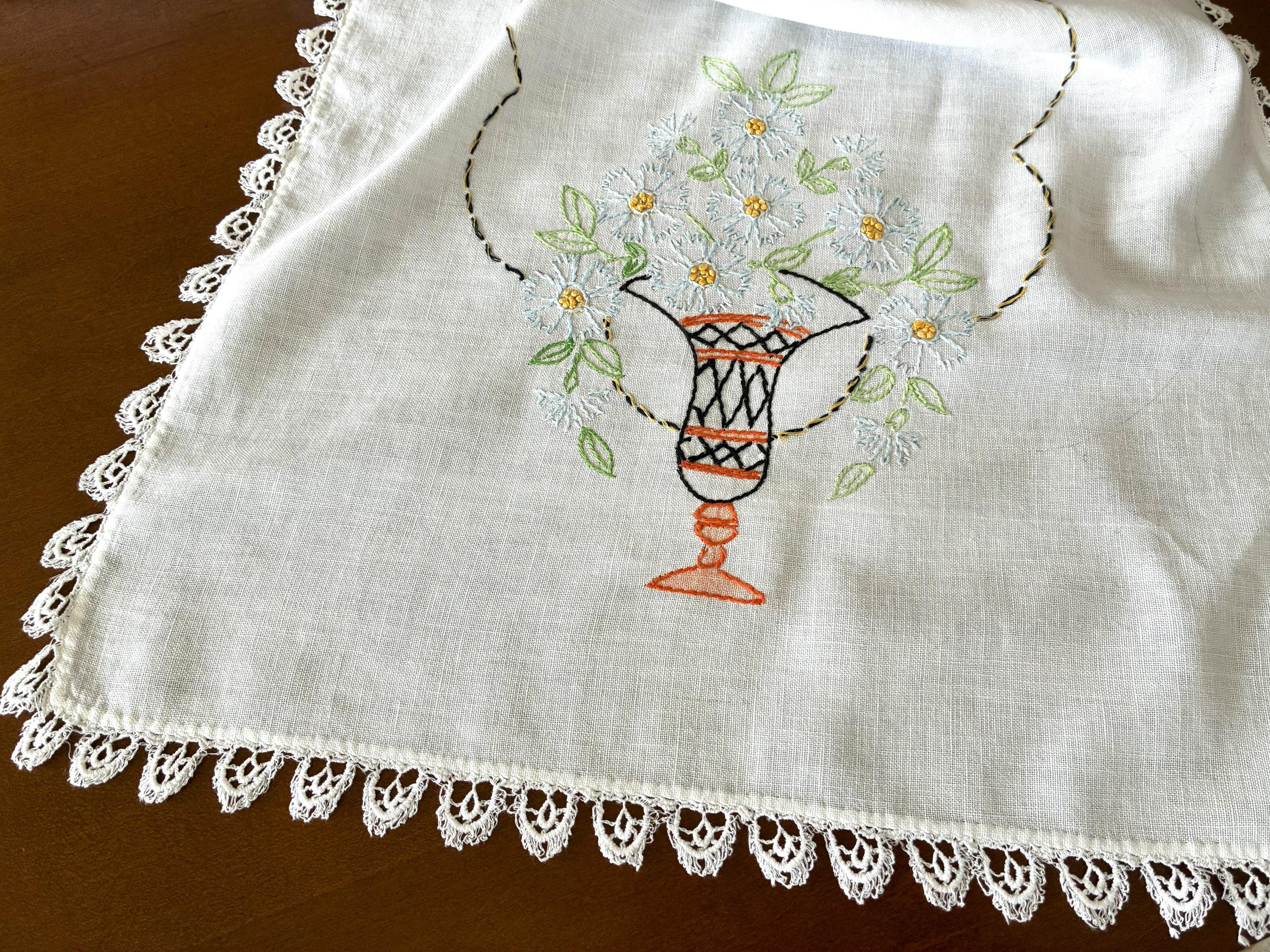 sachin and babi light blue dress Vintage Embroidered Dresser Scarves