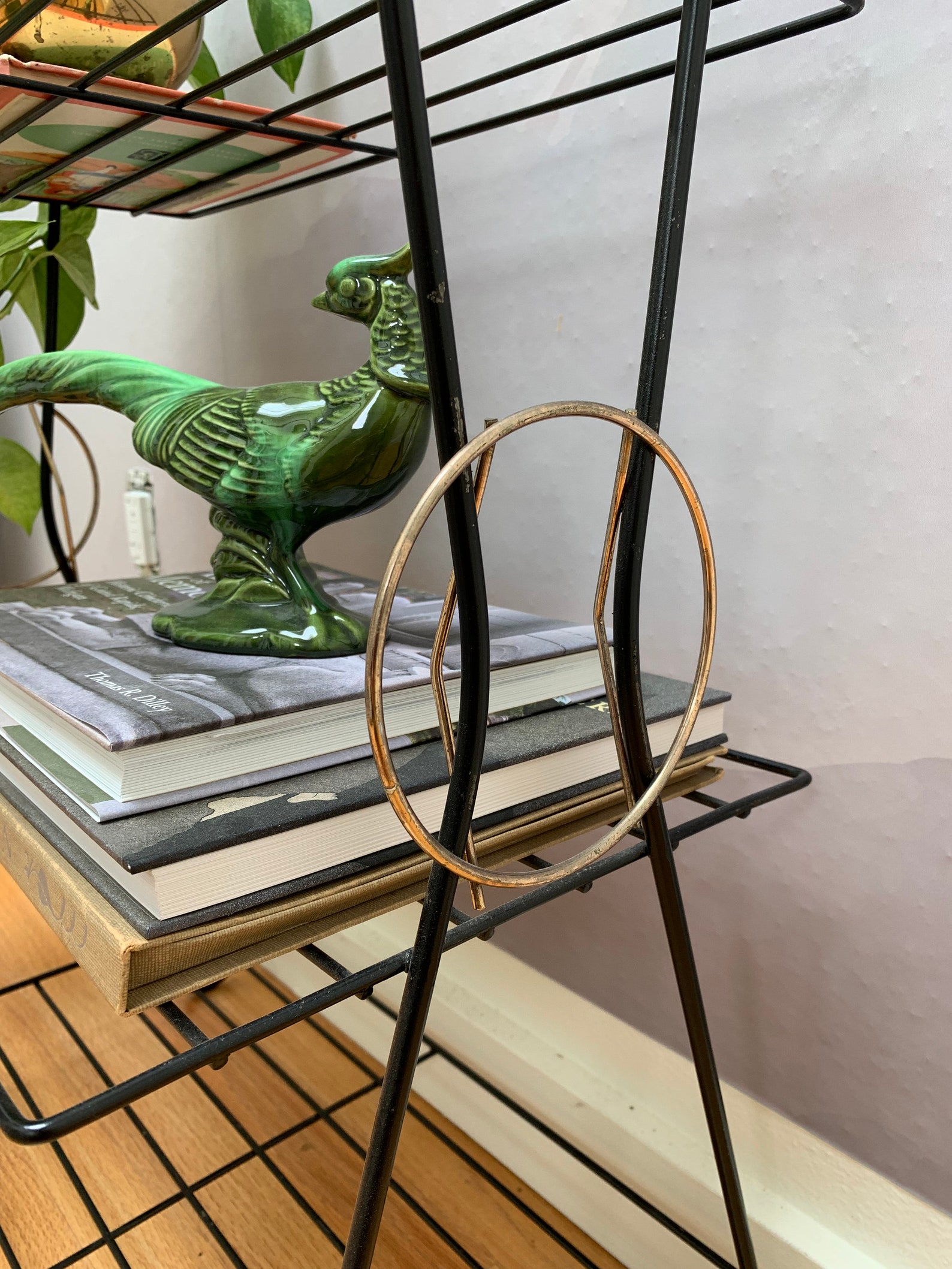 MCM Book Shelf Vintage Plant Stand 1960s Entry Table Etsy