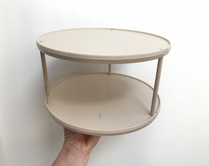 Rubbermaid Lazy Susan Vintage 2 Tier Spinning Carousel Etsy