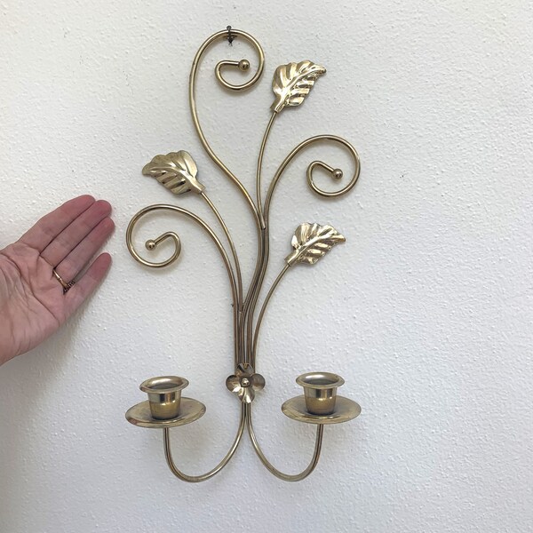 Gold Floral Sconces Etsy
