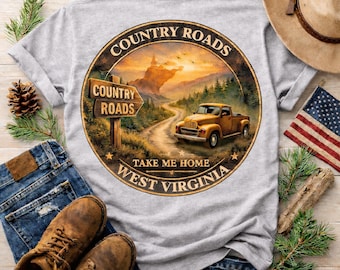 West Virginia Country Roads SVG PNG | WV Mountaineers Graphic (Digital Download)