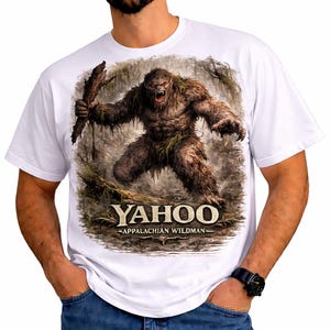 WV Cryptid Yahoo Appalachian Wildman SVG PNG | Folklore Graphic (Digital Download)