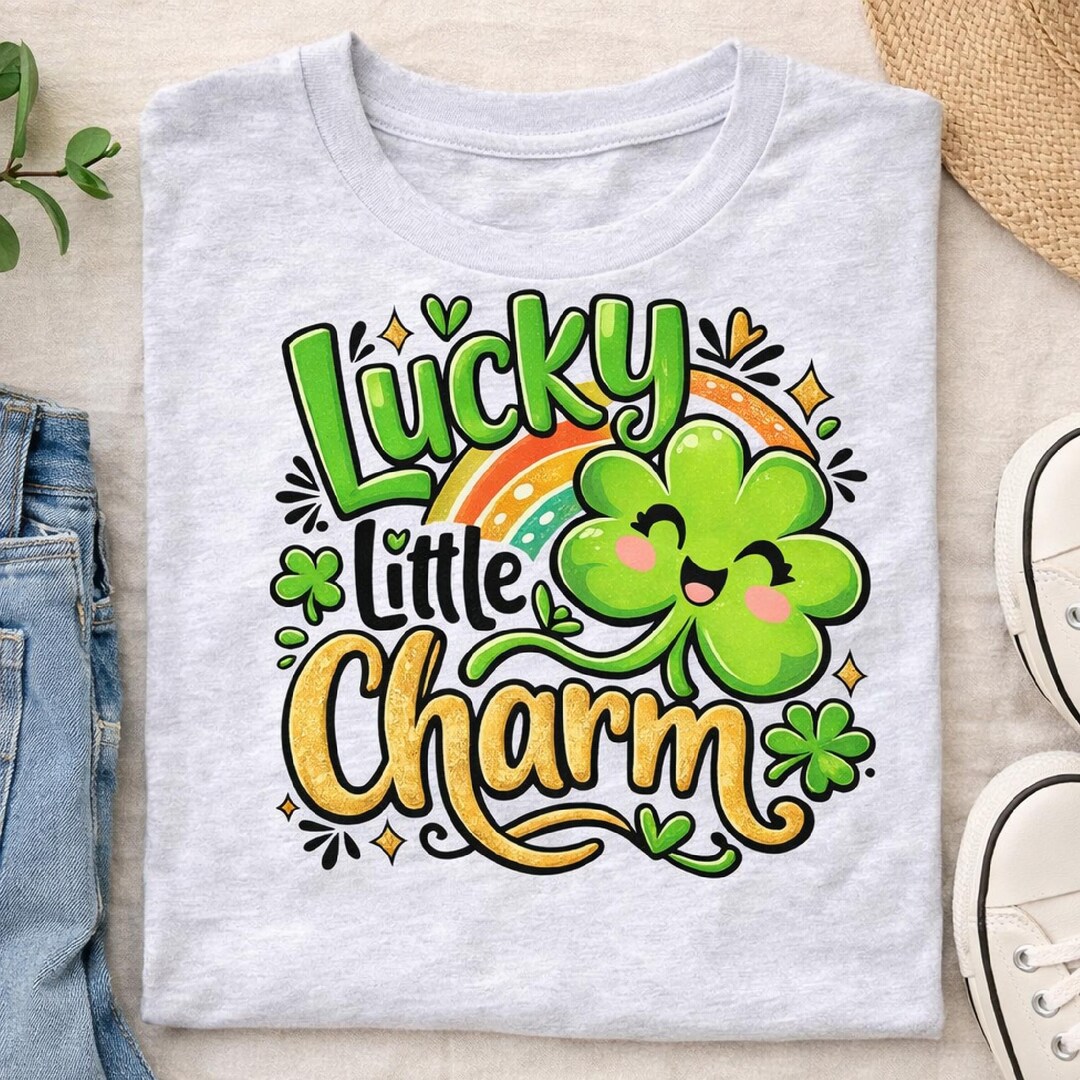 Lucky Little Charm SVG PNG | St Patricks Day Toddler Graphic (digital ...