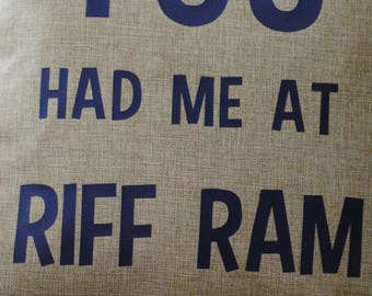 TCU Horned Frog Pillow: Riff Ram Purple Collegiate Gift