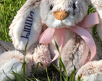 Personalized Easter Bunny: Embroidered Name, Baby's First Easter Basket