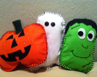 Custom Embroidered Halloween Pillow Shapes, Halloween, Pillows, fall decoration, trick or treat, hostess gift, kids pillows, halloween fun