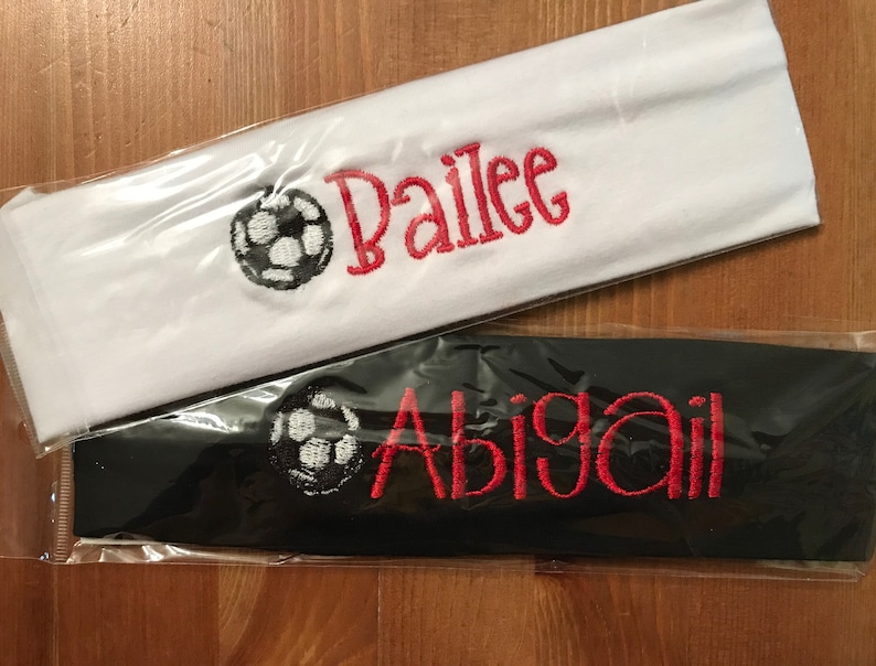 Custom Team Sports Headbands Cotton Sports Headbands Custom Etsy