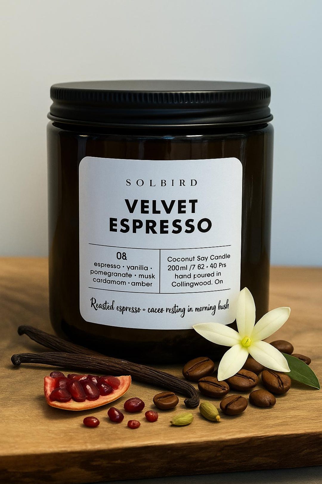 Velvet Espresso Soy Candle – Coffee Scented, Coconut Soy Wax - Etsy