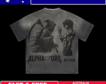 Anime Goth Tee, Dark Art Graphic Shirt, Horror Anime Design, Vintage Manga Style, Distressed Mens Top, Scary Anime Gift for Fans