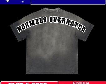 Normal Is Overrated Tee, Geeky Oversized Tee, Neurodivergent ADHD Design, Stay Weird, Sarcastic Gift for Nerds, Alphadre