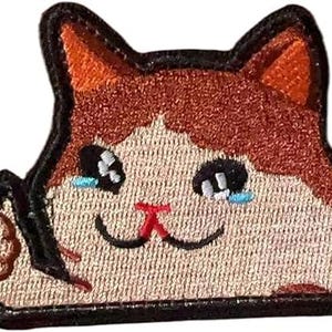 Funny Cry Cat Patch, Cute Cat Meme Morale Patches