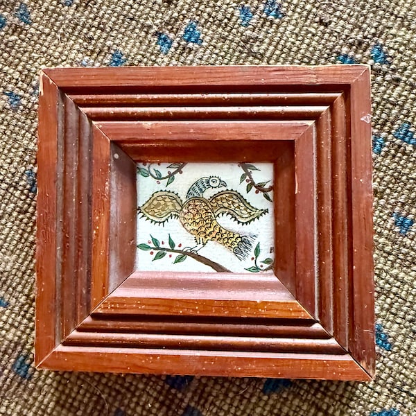 Fraktur eagle painting