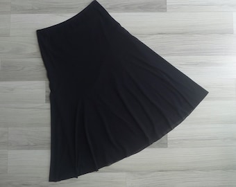 Vintage '90s 'Vivienne Tam' Black Nylon Mesh Skirt XS S M