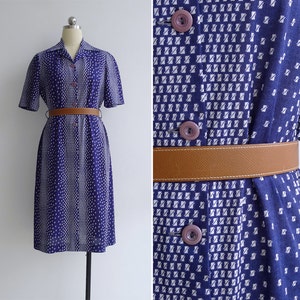 Vintage 1970s Striped Dress by Anjac Fashions by Jack Needleman | M/L