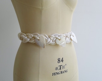 小物 MURRAL Snow cover pearl belt Pearl Belt, Beaded Belt, Pearl Strap, Individual Belt