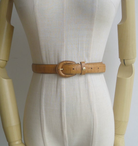 SALE - Vintage '80s Pierre Balmain Tan Brown Faux… - image 6