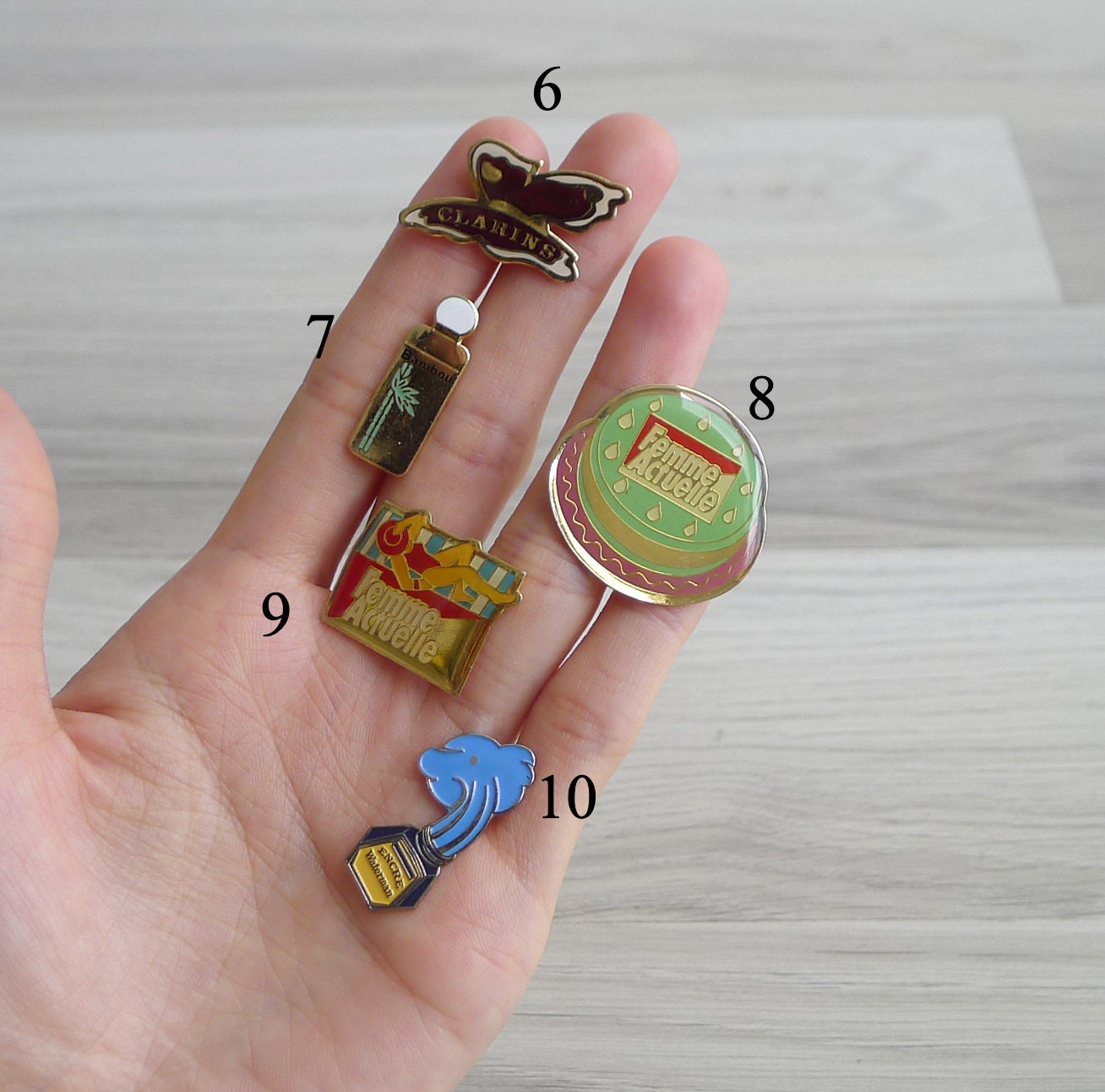 Vintage Enamel Novelty Pins objects & Characters Etsy