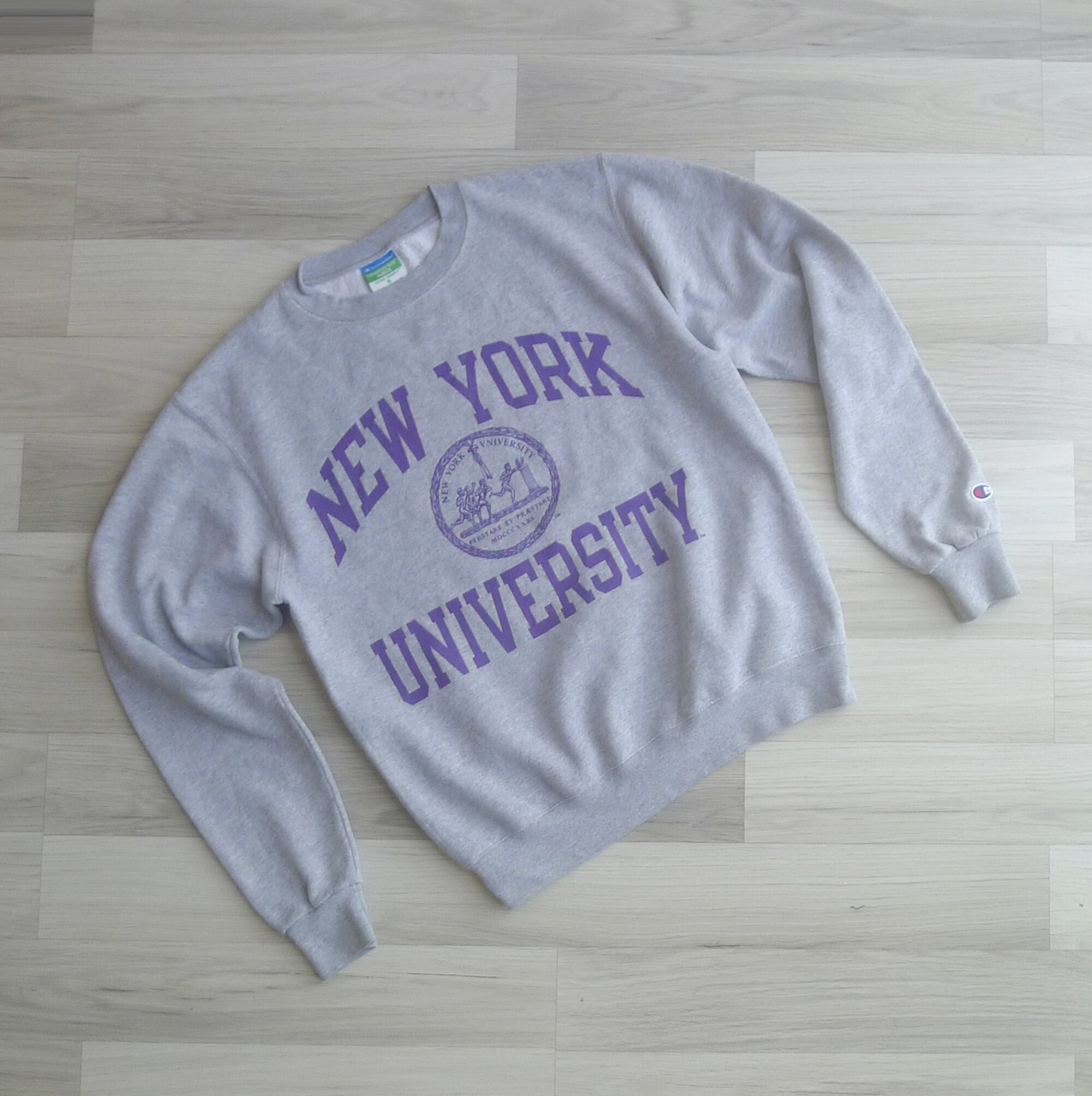 トップス 90supremestreethiphoplevistussychampion Vintage 1990s Champion NYU Eco Fleece Sweatshirt XS-L