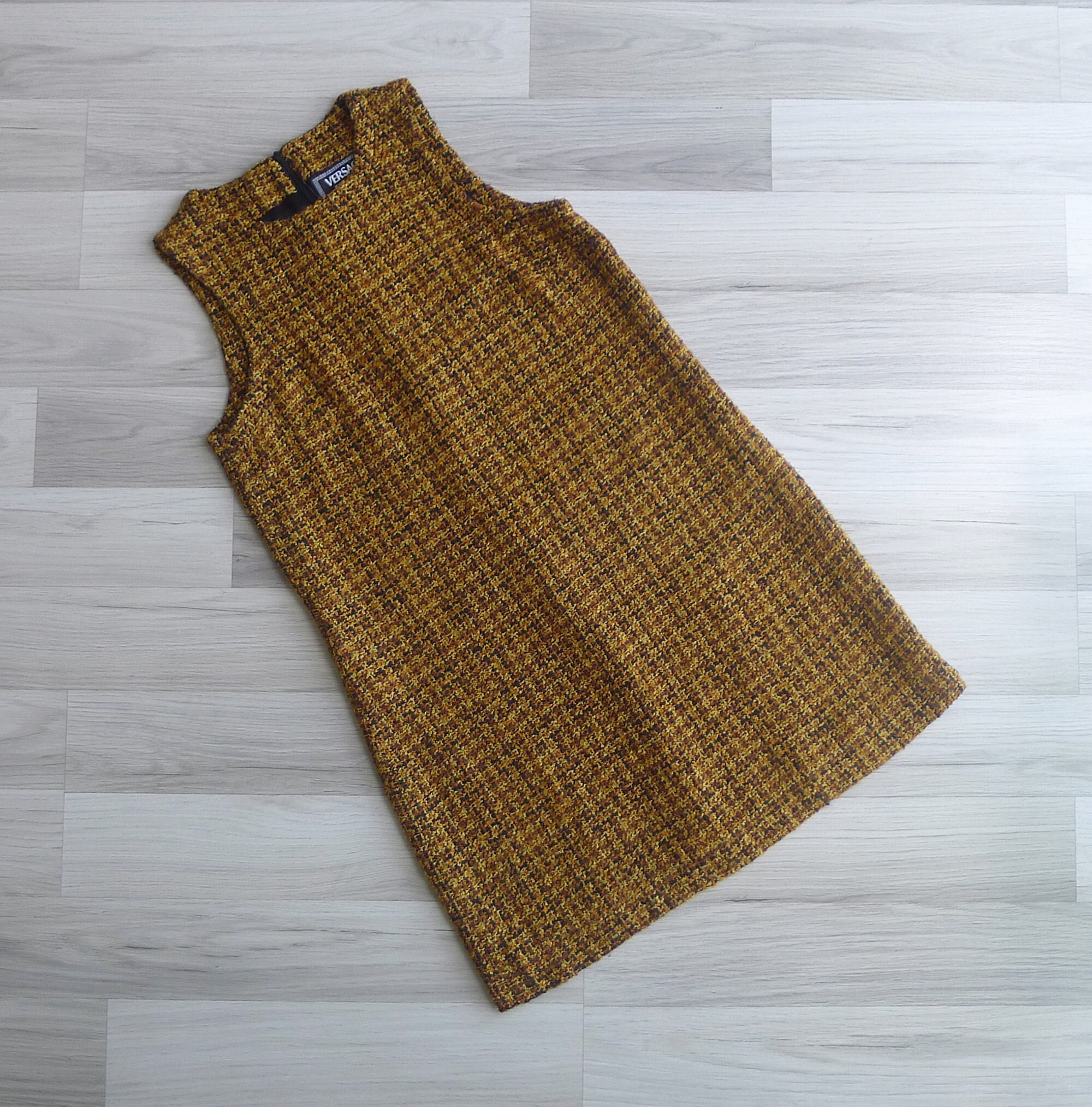 Versace Jeans Couture Sale 9.9 SALE Vintage 90's VERSACE Jeans Couture Bouclé Wool - Etsy UK