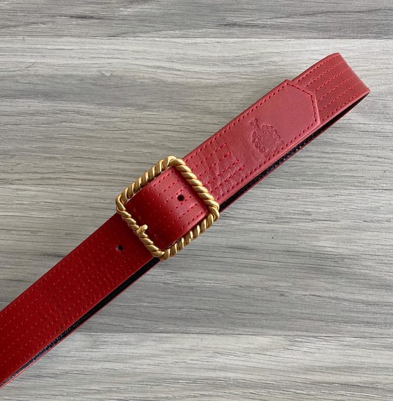 小物 Vintage 80s Red Braid Design Belt il_fullxfull.6392731505_df7b.jpg
