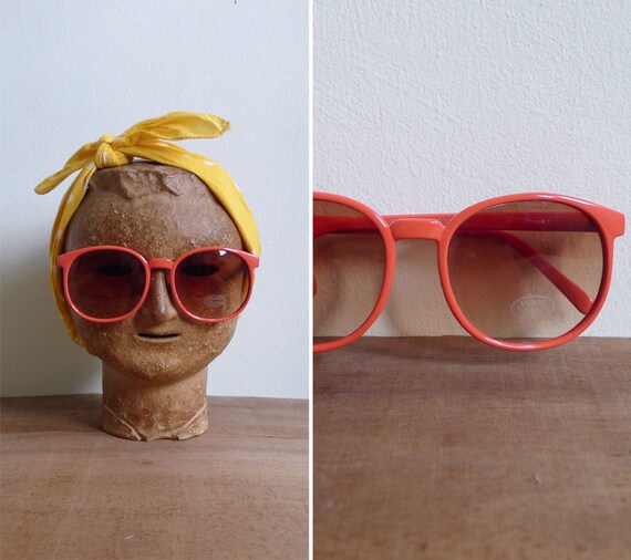 Vintage 80's Sunglasses Peach Smoothie