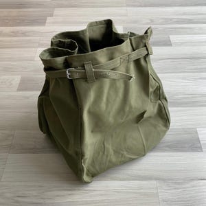 Sac de sport vintage en toile militaire - Sac de rangement de forme rectangulaire, surplus de l'armée