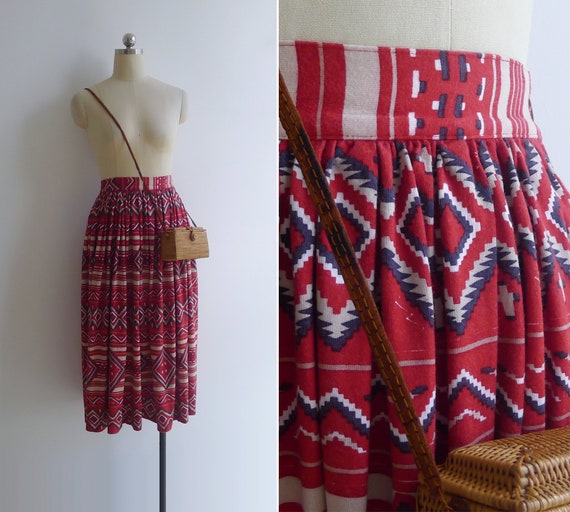 Patterned aztec skirt hotsell