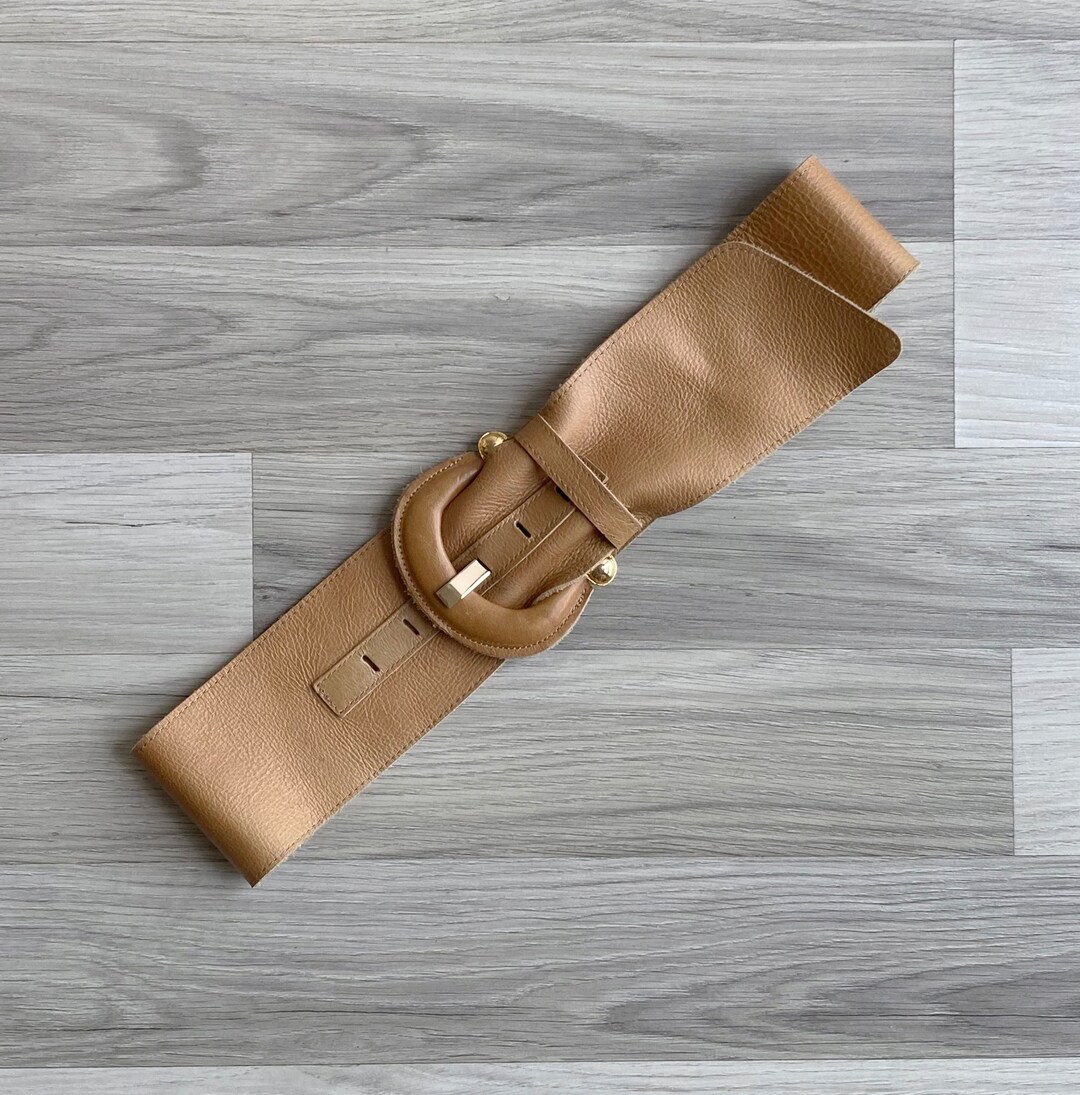 Vintage PU Leather Wide Belt