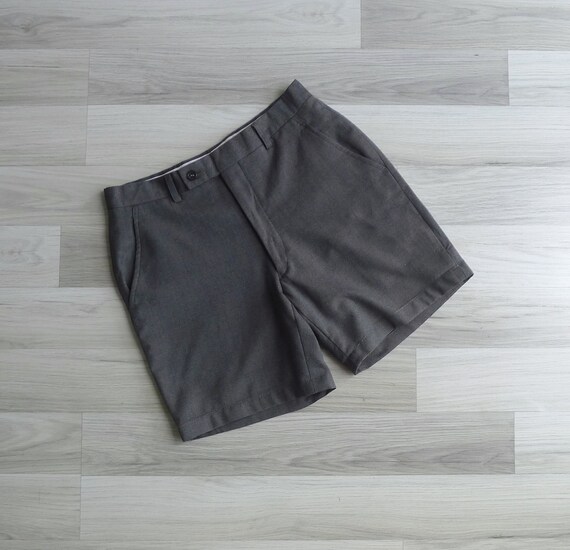 Vintage 70's Men's Charcoal Grey Slim Tailored Sho