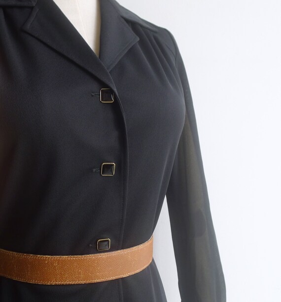 SALE - Vintage '70s Classic Little Black Dress XS… - image 4